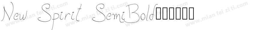 New Spirit SemiBold字体转换